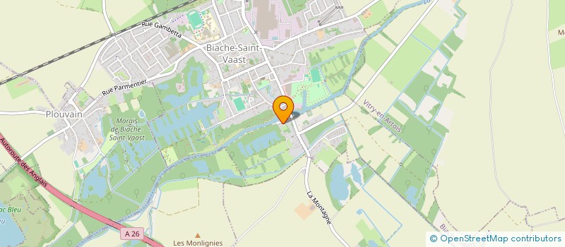 localisation de l'entreprise ASSOCIATION LOCALE POUR LE CULTE DES TEMOINS DE JEHOVAH DE BIACHE SAINT VAAST  BIACHE-SAINT-VAAST