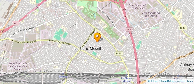 localisation de l'entreprise ASSOCIATION LOCALE POUR LE CULTE DES TEMOINS DE JEHOVAH DE BLANC-MESNIL à LE BLANC-MESNIL