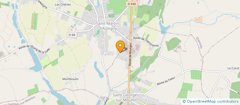 localisation de l'entreprise ASSOCIATION LOCALE POUR LE CULTE DES TEMOINS DE JEHOVAH DE BOURGES OUEST  SAINT-GEORGES-SUR-MOULON