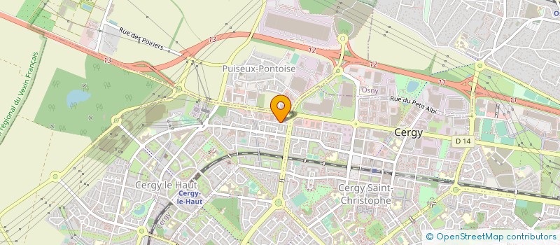 localisation de l'entreprise ASSOCIATION LOCALE POUR LE CULTE DES TEMOINS DE JEHOVAH DE CERGY PONTOISE  CERGY