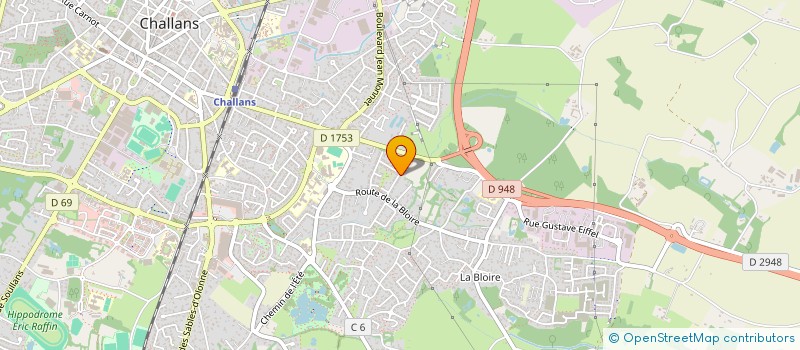 localisation de l'entreprise ASSOCIATION LOCALE POUR LE CULTE DES TEMOINS DE JEHOVAH DE CHALLANS à CHALLANS