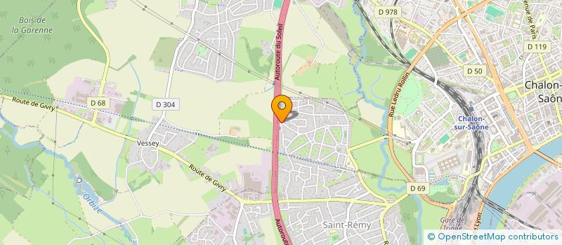 localisation de l'entreprise ASSOCIATION LOCALE POUR LE CULTE DES TEMOINS DE JEHOVAH DE CHALON SUR SAONE  CHALON-SUR-SAONE