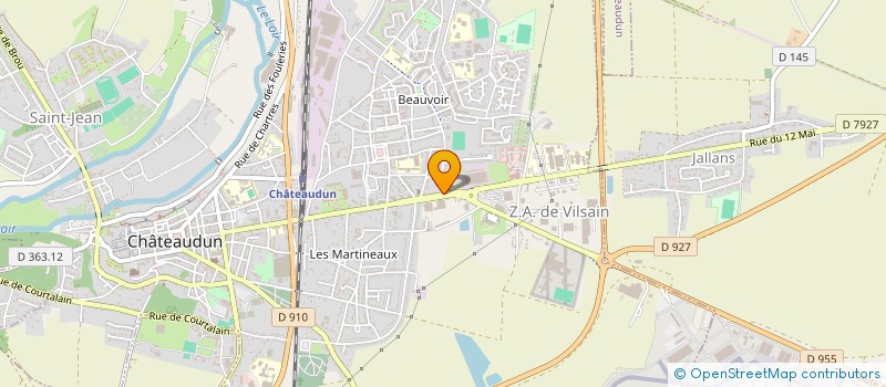 localisation de l'entreprise ASSOCIATION LOCALE POUR LE CULTE DES TEMOINS DE JEHOVAH DE CHATEAUDUN à CHATEAUDUN