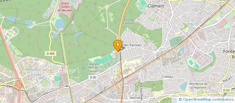 localisation de l'entreprise ASSOCIATION LOCALE POUR LE CULTE DES TEMOINS DE JEHOVAH DE CLAMART à CLAMART