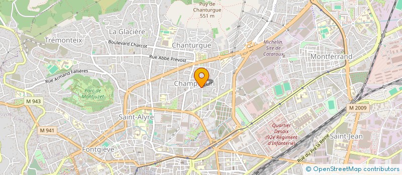 localisation de l'entreprise ASSOCIATION LOCALE POUR LE CULTE DES TEMOINS DE JEHOVAH DE CLERMONT FERRAND NORD  CLERMONT-FERRAND