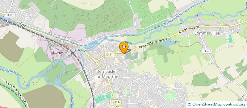 localisation de l'entreprise ASSOCIATION LOCALE POUR LE CULTE DES TEMOINS DE JEHOVAH DE DOMBASLE SUR MEURTHE  DOMBASLE-SUR-MEURTHE