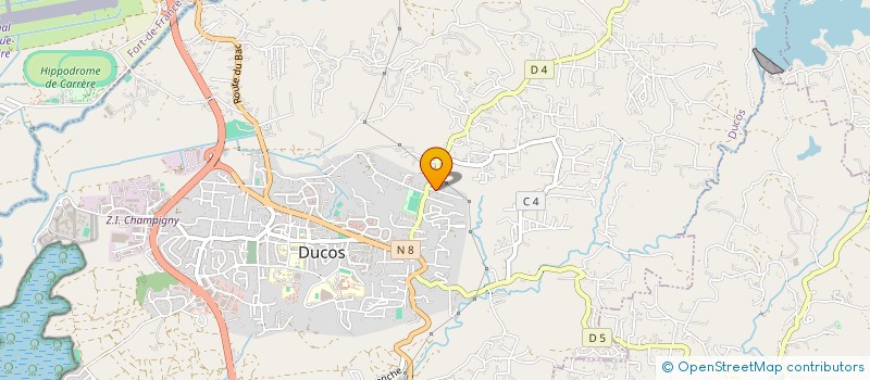 localisation de l'entreprise ASSOCIATION LOCALE POUR LE CULTE DES TEMOINS DE JEHOVAH DE DUCOS  DUCOS