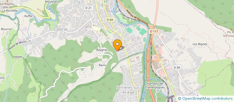 localisation de l'entreprise ASSOCIATION LOCALE POUR LE CULTE DES TEMOINS DE JEHOVAH DE FOIX à FOIX