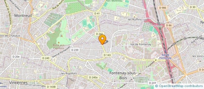 localisation de l'entreprise ASSOCIATION LOCALE POUR LE CULTE DES TEMOINS DE JEHOVAH DE FONTENAY SOUS BOIS à FONTENAY-SOUS-BOIS