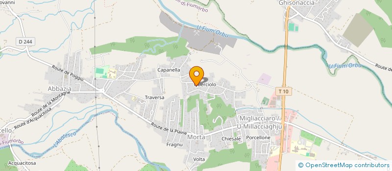 localisation de l'entreprise ASSOCIATION LOCALE POUR LE CULTE DES TEMOINS DE JEHOVAH DE GHISONACCIA à PRUNELLI-DI-FIUMORBO