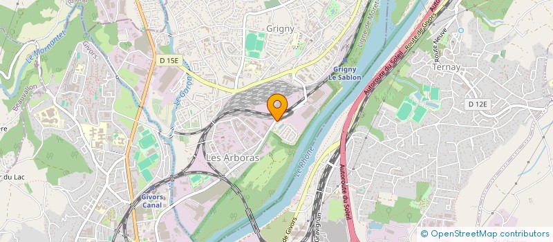 localisation de l'entreprise ASSOCIATION LOCALE POUR LE CULTE DES TEMOINS DE JEHOVAH DE GIVORS à GRIGNY