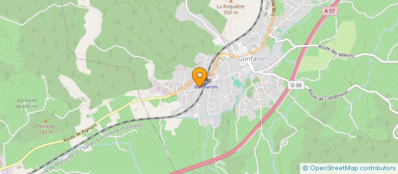 localisation de l'entreprise ASSOCIATION LOCALE POUR LE CULTE DES TEMOINS DE JEHOVAH DE GONFARON  GONFARON