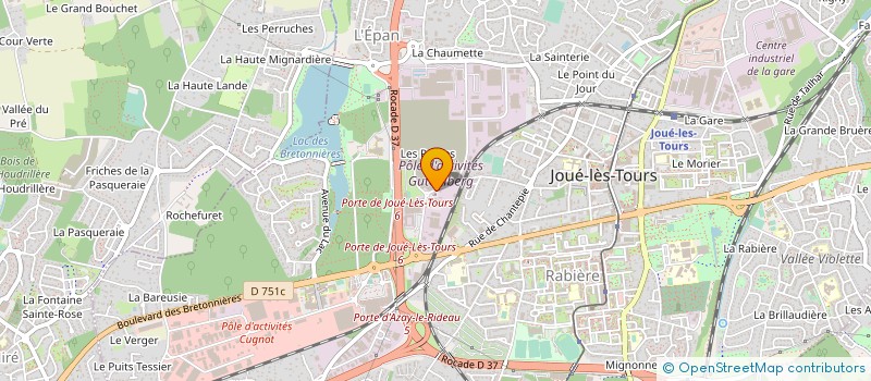 localisation de l'entreprise ASSOCIATION LOCALE POUR LE CULTE DES TEMOINS DE JEHOVAH DE JOUE LES TOURS à JOUE-LES-TOURS