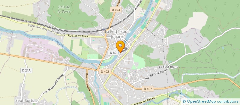 localisation de l'entreprise ASSOCIATION LOCALE POUR LE CULTE DES TEMOINS DE JEHOVAH DE LA FERTE SOUS JOUARRE à LA FERTE-SOUS-JOUARRE