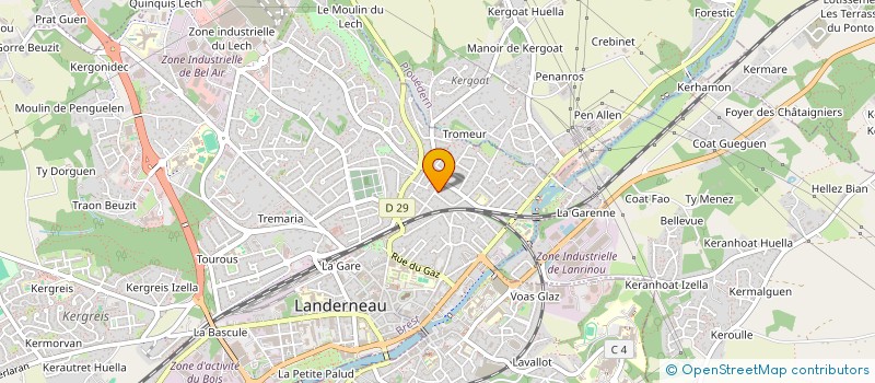 localisation de l'entreprise ASSOCIATION LOCALE POUR LE CULTE DES TEMOINS DE JEHOVAH DE LANDERNEAU à LANDERNEAU
