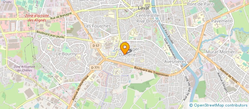 localisation de l'entreprise ASSOCIATION LOCALE POUR LE CULTE DES TEMOINS DE JEHOVAH DE LAVAL à LAVAL