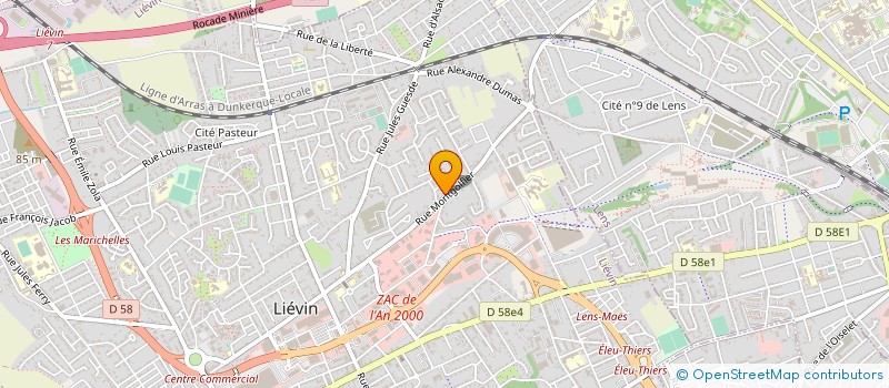 localisation de l'entreprise ASSOCIATION LOCALE POUR LE CULTE DES TEMOINS DE JEHOVAH DE LIEVIN à LIEVIN