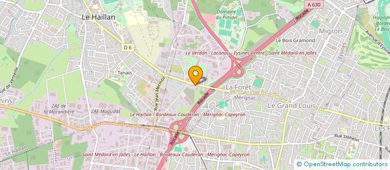 localisation de l'entreprise ASSOCIATION LOCALE POUR LE CULTE DES TEMOINS DE JEHOVAH DE MERIGNAC à EYSINES