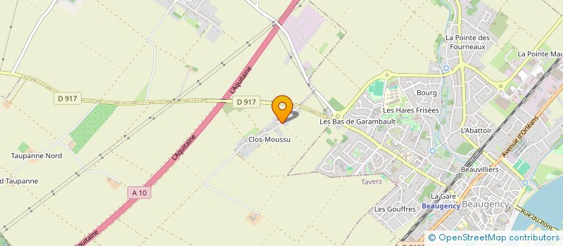 localisation de l'entreprise ASSOCIATION LOCALE POUR LE CULTE DES TEMOINS DE JEHOVAH DE MEUNG-SUR-LOIRE  TAVERS