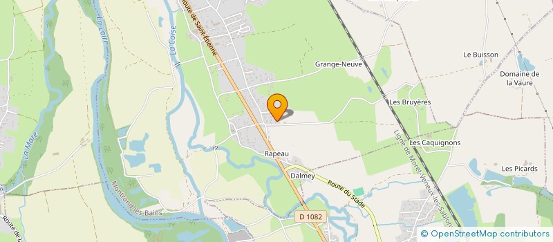 localisation de l'entreprise ASSOCIATION LOCALE POUR LE CULTE DES TEMOINS DE JEHOVAH DE MONTROND-LES-BAINS  MONTROND-LES-BAINS