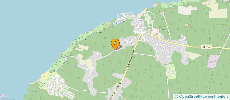 localisation de l'entreprise ASSOCIATION LOCALE POUR LE CULTE DES TEMOINS DE JEHOVAH DE PARENTIS DE BORN  GASTES