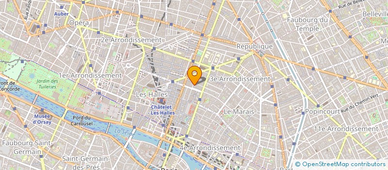 localisation de l'entreprise ASSOCIATION LOCALE POUR LE CULTE DES TEMOINS DE JEHOVAH DE PARIS-CENTRE à PARIS