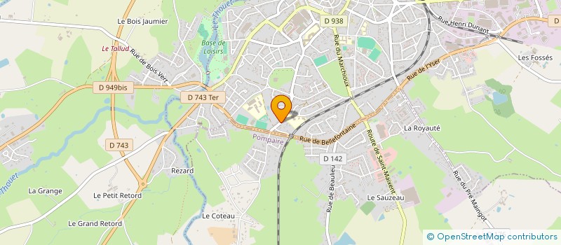 localisation de l'entreprise ASSOCIATION LOCALE POUR LE CULTE DES TEMOINS DE JEHOVAH DE PARTHENAY  PARTHENAY