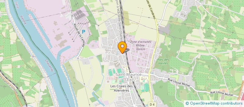 localisation de l'entreprise ASSOCIATION LOCALE POUR LE CULTE DES TEMOINS DE JEHOVAH DE PEAGE DE ROUSSILLON  SAINT-MAURICE-L'EXIL