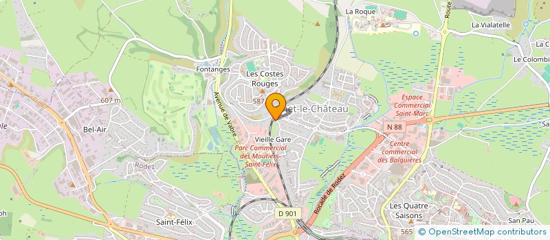 localisation de l'entreprise ASSOCIATION LOCALE POUR LE CULTE DES TEMOINS DE JEHOVAH DE RODEZ à ONET-LE-CHATEAU