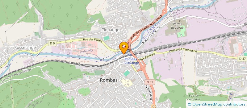 localisation de l'entreprise ASSOCIATION LOCALE POUR LE CULTE DES TEMOINS DE JEHOVAH DE ROMBAS  ROMBAS