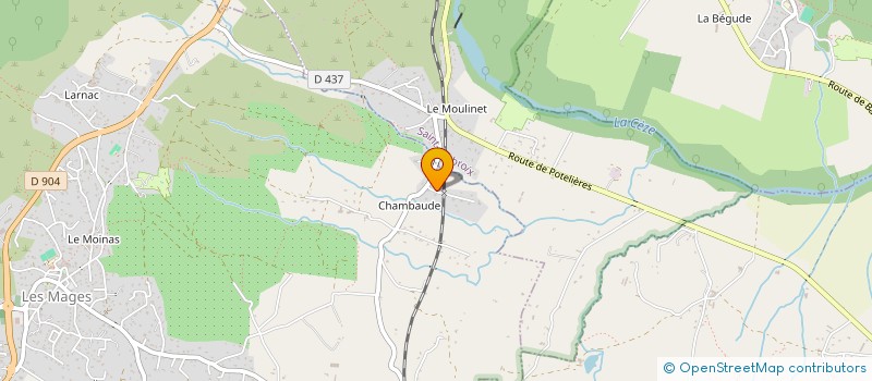 localisation de l'entreprise ASSOCIATION LOCALE POUR LE CULTE DES TEMOINS DE JEHOVAH DE SAINT-AMBROIX  LES MAGES