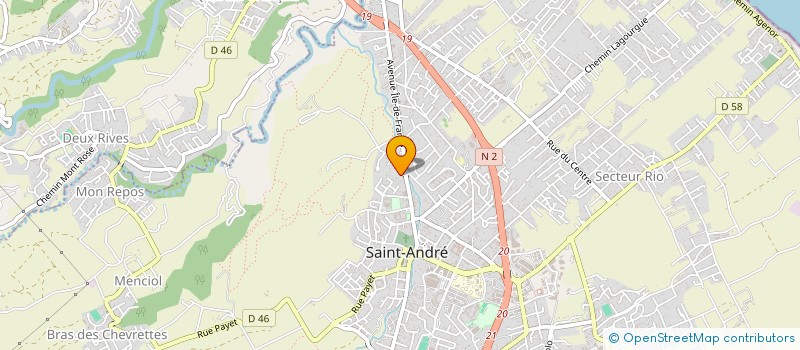 localisation de l'entreprise ASSOCIATION LOCALE POUR LE CULTE DES TEMOINS DE JEHOVAH DE SAINT-ANDRE à SAINT-ANDRE
