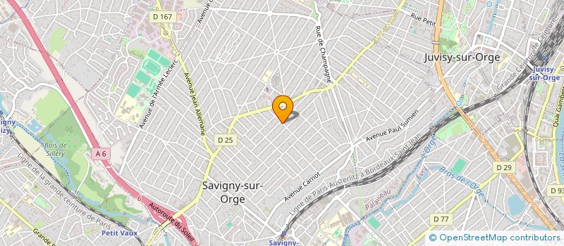localisation de l'entreprise ASSOCIATION LOCALE POUR LE CULTE DES TEMOINS DE JEHOVAH DE SAVIGNY-SUR-ORGE à JUVISY-SUR-ORGE