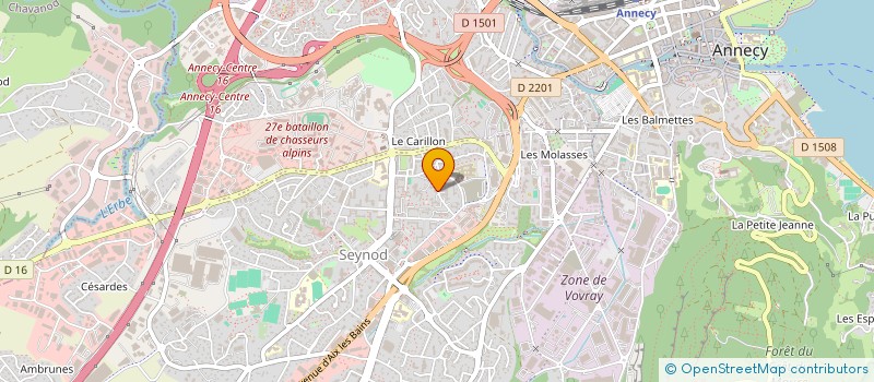 localisation de l'entreprise ASSOCIATION LOCALE POUR LE CULTE DES TEMOINS DE JEHOVAH DE SEYNOD à ANNECY