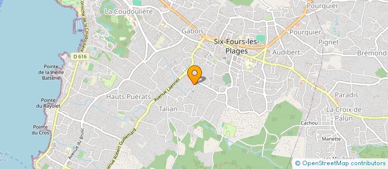 localisation de l'entreprise ASSOCIATION LOCALE POUR LE CULTE DES TEMOINS DE JEHOVAH DE SIX FOUS LES PLAGES à SIX-FOURS-LES-PLAGES