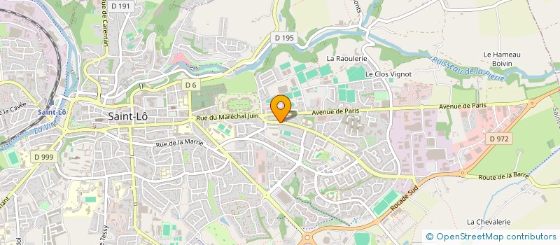 localisation de l'entreprise ASSOCIATION LOCALE POUR LE CULTE DES TEMOINS DE JEHOVAH DE ST LO  SAINT-LO