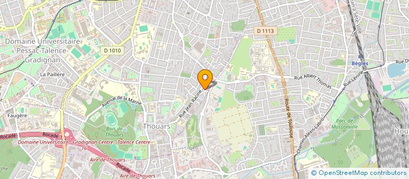 localisation de l'entreprise ASSOCIATION LOCALE POUR LE CULTE DES TEMOINS DE JEHOVAH DE TALENCE à BORDEAUX