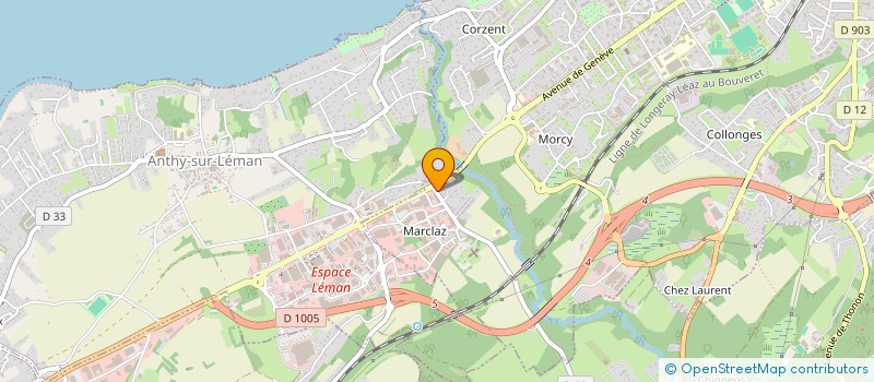 localisation de l'entreprise ASSOCIATION LOCALE POUR LE CULTE DES TEMOINS DE JEHOVAH DE THONON LES BAINS à THONON-LES-BAINS