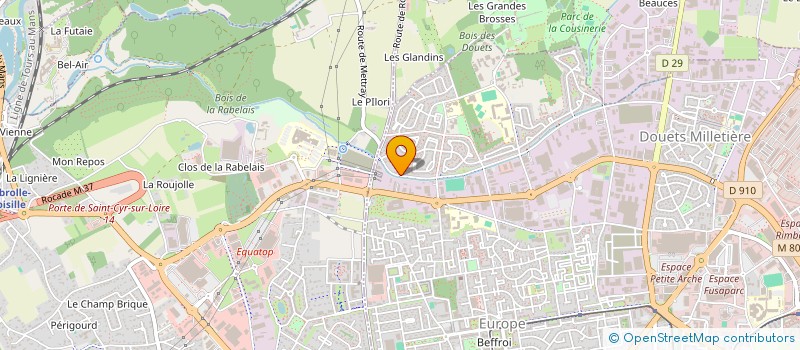 localisation de l'entreprise ASSOCIATION LOCALE POUR LE CULTE DES TEMOINS DE JEHOVAH DE TOURS NORD  TOURS