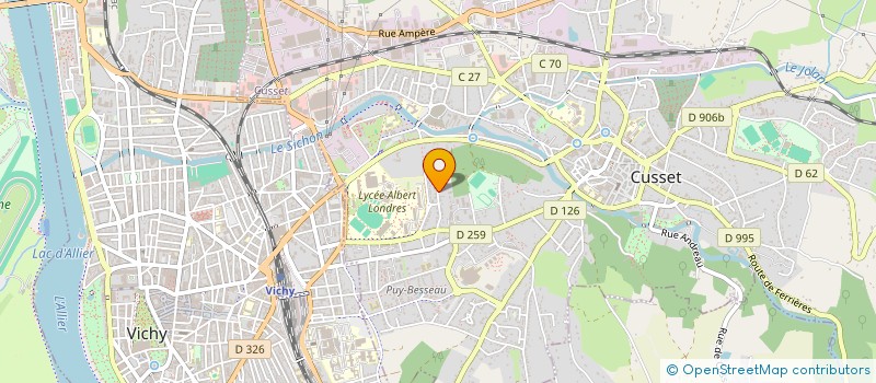 localisation de l'entreprise ASSOCIATION LOCALE POUR LE CULTE DES TEMOINS DE JEHOVAH DE VICHY à CUSSET
