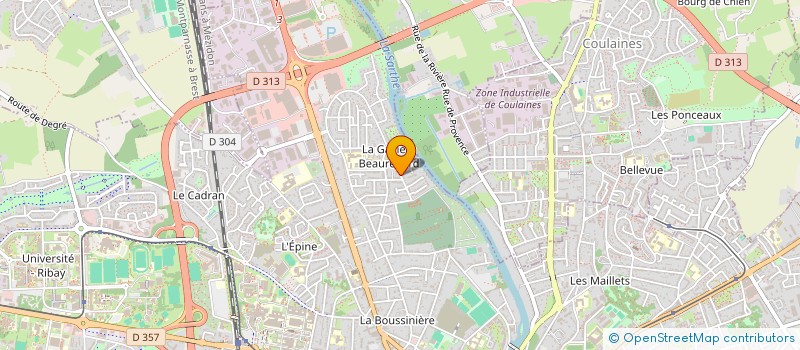 localisation de l'entreprise ASSOCIATION LOCALE POUR LE CULTE DES TEMOINS DE JEHOVAH DU MANS OUEST  LE MANS
