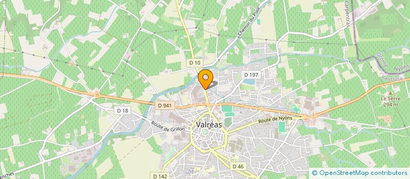 localisation de l'entreprise ASSOCIATION LOCALE POUR LE CULTE DES TEMOINS DE JEHOVAH VALREAS  NYONS