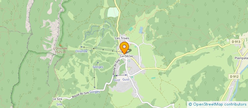 localisation de l'entreprise ASSOCIATION LOCALE POUR LE DEVELOPPEMENT DE LA PRATIQUE DU SKI ET DU TOURISME EN MONTAGNE  LES DESERTS