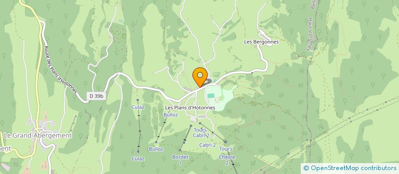 localisation de l'entreprise ASSOCIATION LOCALE POUR LE DEVELOPPEMENT DU SKI ET DU TOURISME DE MONTAGNE STATION PLAN D'HOTONNES  HAUT VALROMEY