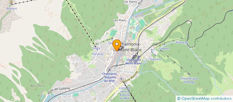 localisation de l'entreprise ASSOCIATION LOCALE POUR LE DEVELOPPEMENT SU SKI ET DU TOURISME EN MONTAGNE SUR CHAMONIX  CHAMONIX-MONT-BLANC