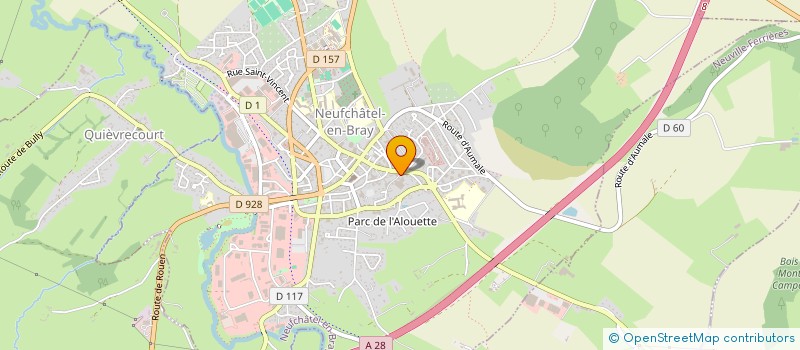 localisation de l'entreprise ASSOCIATION LOCALE POUR LES CULTE DES TEMOINS DE JEHOVAH DE NEUFCHATEL EN BRAY  NEUFCHATEL-EN-BRAY