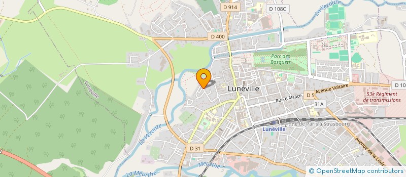 localisation de l'entreprise ASSOCIATION LOGA GANA  LUNEVILLE