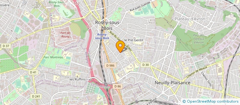 localisation de l'entreprise ASSOCIATION LOGER NOURRIR SOIGNER à ROSNY-SOUS-BOIS