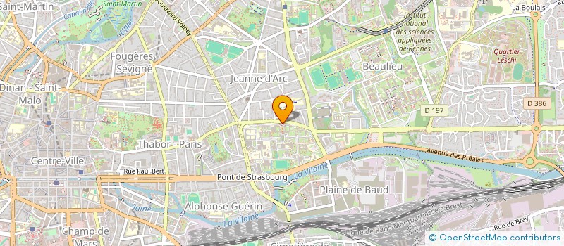 localisation de l'entreprise ASSOCIATION LOI 1901 L'EAU VIVE  RENNES