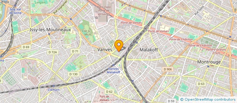 localisation de l'entreprise ASSOCIATION LOI 1901 POUR VANVES ET PARIS (APVP)  VANVES